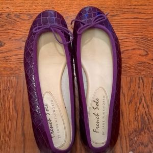 French Sole purple ballet flats size 41